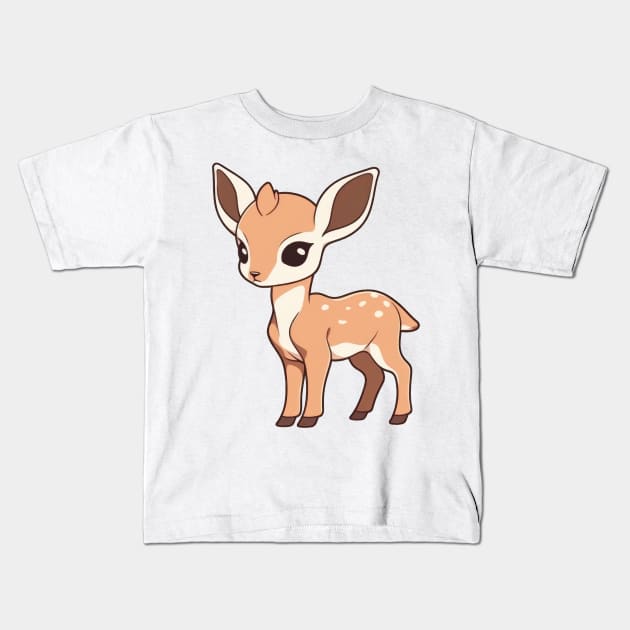 Baby deer Kids T-Shirt by SundayDonuts